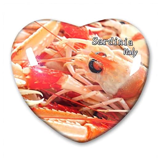 Italien Sardinien kylskåpsmagnet kylskåpsklistermärken samling dekorativ magnet resa souvenir hjärtformat kristallglas