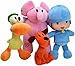 Plüschtier Flauschiges 4 STÜCK Pocoyo Spielzeug 6 -12 Zoll Pocoyo Elly Pato Nina Sleepy Bird Loula Gefüllte Tiere Weiche Puppen Pocoyo Figur Anime Kollektion Spielzeug, Pocoyo Plüsch Spielzeug for Jun