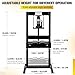 Garvee Hydraulic Press 6 T, Hydraulic Shop Press, H Frame Hydraulic Press with 2 Press Plates, Garage Floor Shop Press, Adjustable Work Table Height, Heavy Duty Press, Black