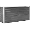 Tidyard Pflanzkübel Aus Verzinktem Stahl – 80x80x44 Cm, Grau, Für Garten, Balkon & Hochbeet