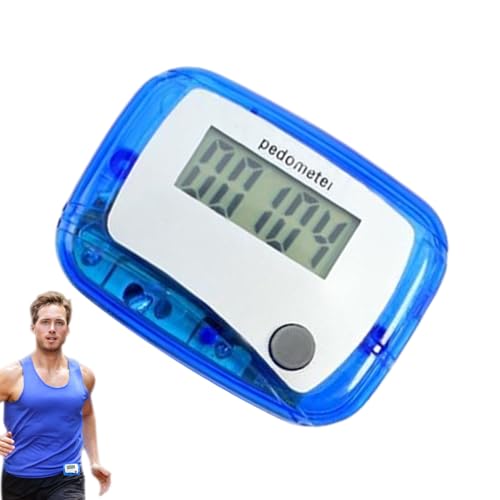 Hitburu Podómetro Compacto,Contador Portátil - Digital con Pantalla LCD Monitor Diario De Objetivos para Deportes Viajes Natación Entrenamientos En Interiores Senderismo Personas