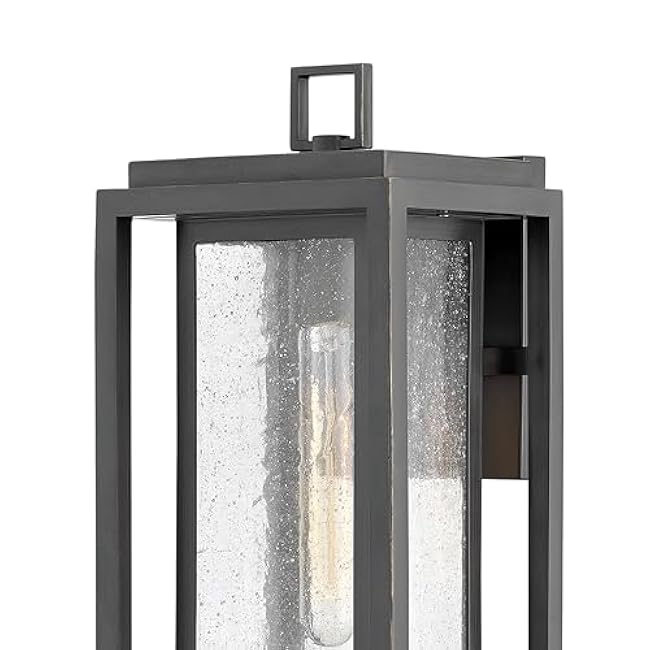 Hinkley Republic 1004OZ Medium Outdoor Wall Mount Lantern - Transitional/Modern, Double Frame Design, Coastal Elements Collection - Oil Rubbed Bronze
