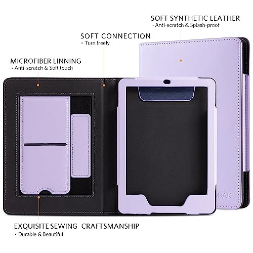 Image of CoBak Case for Ereader - Durable PU Leather Cover with Auto Sleep Wake, Card Slot, Hand Strap Feature - Fits Kindle Paperwhite 11th Generation 6.8 inch Signature Edition 2021 Released