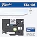 Produktbild Brother Genuine P-Touch TZE-135 Tape, 1/2" (12 mm) Standard Laminated P-Touch Tape, White On Clear, Laminated for Indoor or Outdoor Use, Water-Resistant 26.2 ft (8 m), Single-Pack