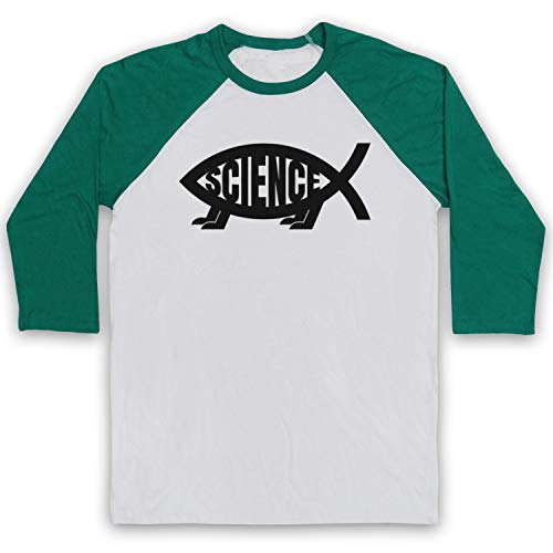 T-shirt de baseball rétro 3/4 avec motif humoristique scientifique
