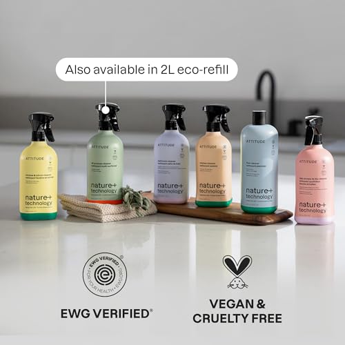 ATTITUDE All-Purpose Cleaner Spray, Plant-Based Ingredients, EWG Verified, Streak Free, Removes Fingerprints, Dust and Dirt, Sage & Orange, 770 mL (Pack of 3) by ATTITUDE - Image 6