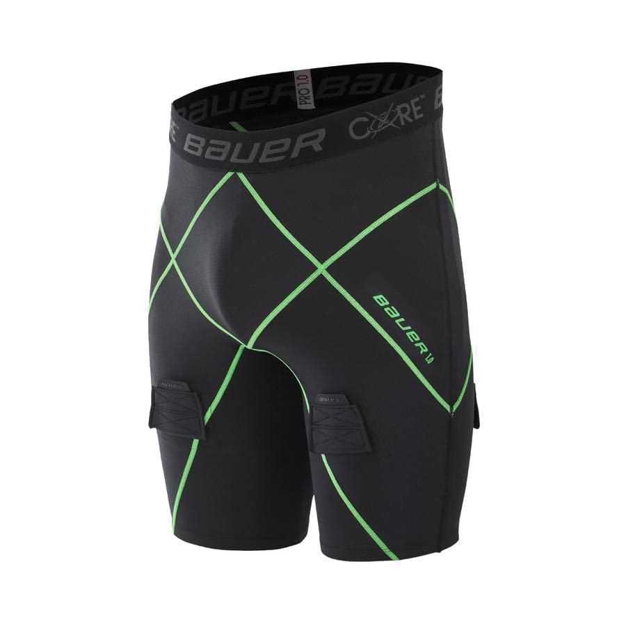Short de sport Bauer Core 1.0 noir vêtement compression senior XS