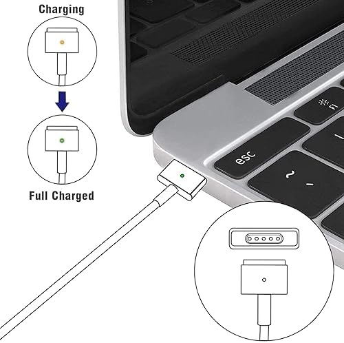 Macbook Pro Charger 85W T-Tip Magnetic 2 Power Adapter Charger Compatible with MacBook Pro 13"15" &17" Inch, Model A1424,A1398,A1343,A1174,A1290,A1222,A1172