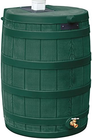 Good Ideas RW50-GRN Rain Wizard Rain Barrel 50 Gallon, Green