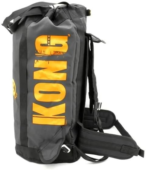Kong Italy OMNIBAG Heavy-Duty Equipment and Rope Carrying Bag with Concealable Shoulder Straps, 60L Expandable Capacity, Reinforced PVC Construction with Removable Lumbar Support and Side Access