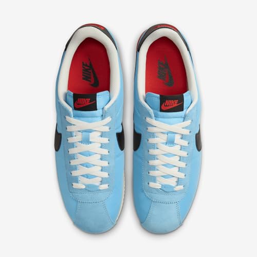 Nike Cortez Textile Men's Shoes (HF0263-401, Baltic Blue/Team Gold/Picante Red/Black) Size 9.54