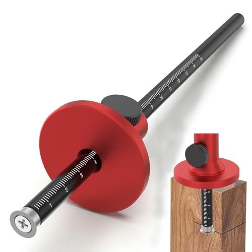 CQDAXUMY Wheel Marking Gauge Micro-Adjustable Woodworking Marking Tool with Dual Metric & Imperial Scales Solid Aluminum Alloy Scribe Gauge for Precision Joinery & Carpentry