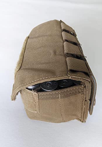 24 Round Clay Trap Skeet Shotgun Molle Shell Cartridge Holder Carrier Ammo Pouch Coyote Brown #TOP4