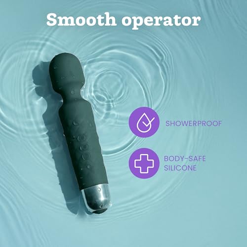 Image of Oliver James Wand Vibrator Sex Toy - 20 Patterns 8 Speeds Long Battery Life | Discreet Adult Toy Vibrating Dildo 6 Hour Battery Life Waterproof USB Rechargeable G Spot Vibrator for Deep Intense Pleasure