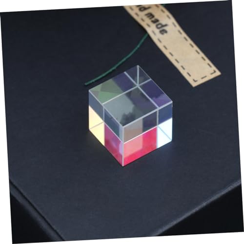 Cube verre optique de dispersion RGB, cadeau scientifique original et esthétique - 2