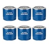 Kofil 26300-35505 Oil Filter Pack of 6, Compatible with Hyundai Cars and SUVs, Replaces#
