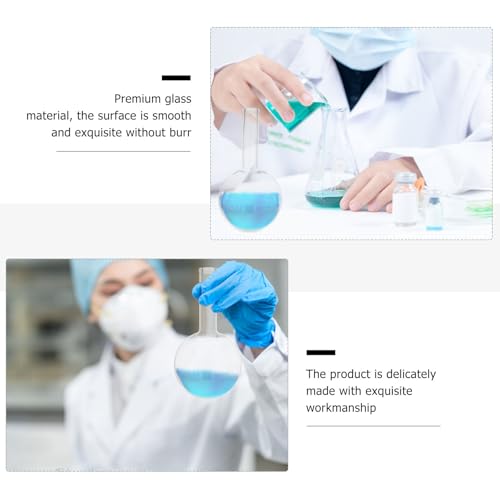 Fioles de laboratoire 1000ml flacon à fond plat résistant haute température - 3