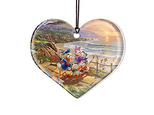 Disney Thomas Kinkade Disney Donald and Daisy Duck 3.5 x 3 Acrylic Print