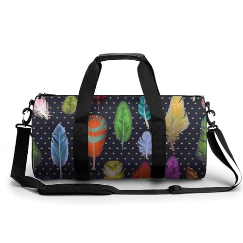 Sac de sport gym plumes voyage duffel bag pour camping
