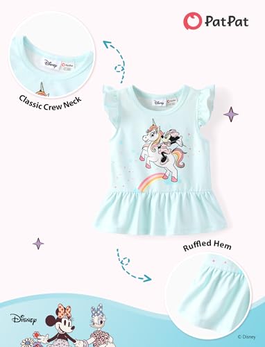 Image of Disney Minnie Mouse Frozen Princess Marvel Toddler Girls Clothes Long Sleeve Sweatshirt + Leggings 2pcs Outfits Set 2-6Y