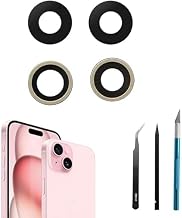 Replacement Camera Lenses for iPhone 15, Replacement Back Glass with Adhesive Included, Scratch Protection and Waterproof, with Professional Repair Kit