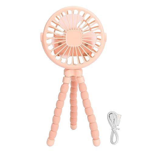 Hurrise Rosa Mini-Kinderwagen-Ventilator