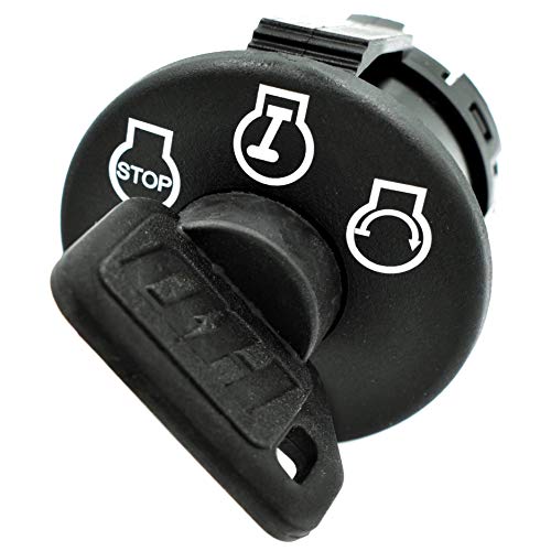 Hd Switch 3 Position Starter Ignition Switch Replaces Cub Cadet, Troy-Bilt, Mtd Craftsman 925-04228, 725-04228 - 1 Dust Shield Umbrella Key & 1 Standard Key & Free Carabiner #TOP4