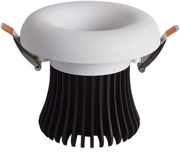 Recessed 12W Creative LED Recessed Downlight No Strobe Aluminum Embedded Integrated Ceiling Spotlight Anti-Glare Commercial Decor Show LED Ceiling Lamps for Corridor Aisle Lighting Integrated