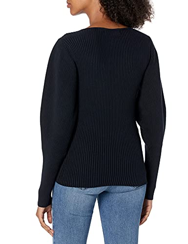 Bcbgmaxazria Women's Sweater With Dolman Sleeves And Square Neck, Black, Medium #TOP1