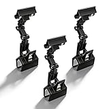 YOWPEY 3pcs Sign Clips Clip Holder Sign Holder Clip Paper Holder for Table Top Clip On Sign for Paper Holder Computer Monitor Handy Artist Supplies Holder(Black)