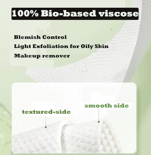 onluckdeer 【Large Pack】Disposable Face Towels 160 Count,Hanging Design100% Bio-based Viscose Ultra Thick Face Towelettes,Dual-Texture,Single Use Face Towels Dry Wipes for Blemish or Sensitive Skin (160 count)