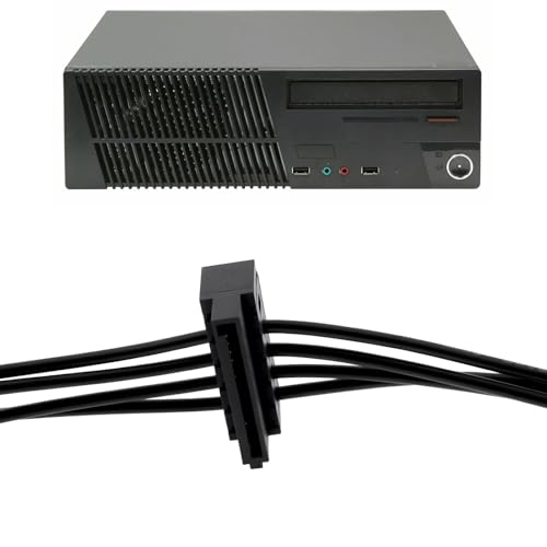 VGOL 2 szt. Mini 4-pinowy na 2-pinowy dysk twardy SATA o długości 45 cm kompatybilny z Lenovo M410 M610 M415