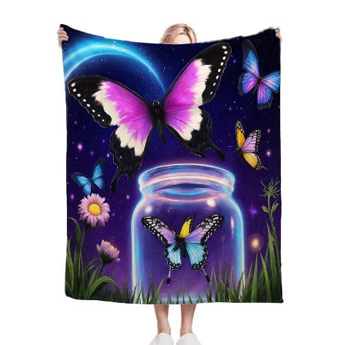 Couverture polaire 220x240 violette chaude et douce lavable en machine B328