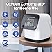 Oxygen Concentrator Machine 1-7L Portable Oxygen Generator for Home Use,Intelligent Oxygen Machine with Complete Accessories