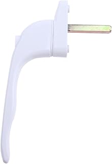 Key Locking Window Handle 1Pc Window Lever Lock Handle Universal White UPVC Aluminum Alloy Inline Pull Locking Window Handle Door Handle