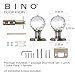 BINO Crystal Functional Interior Door Knobs Set - Satin Nickel - Crystal Door Knobs Interior Crystal Knobs Door Knob