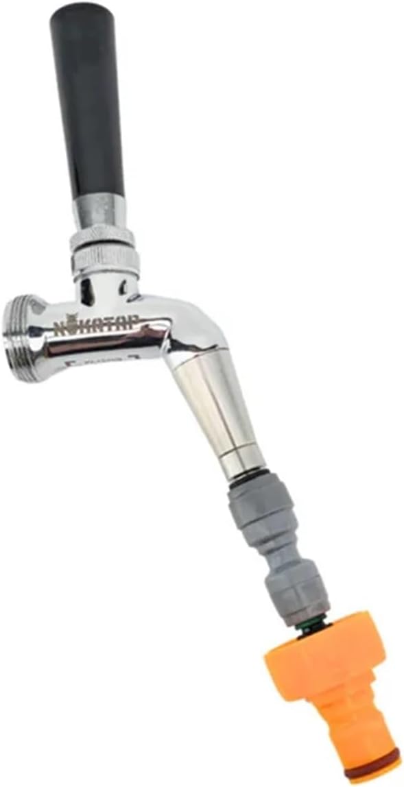 1Pcs Spout 8mm (5/16') to 8mm (5/16') duotight compatible barb stainless steel joint beer brewing
