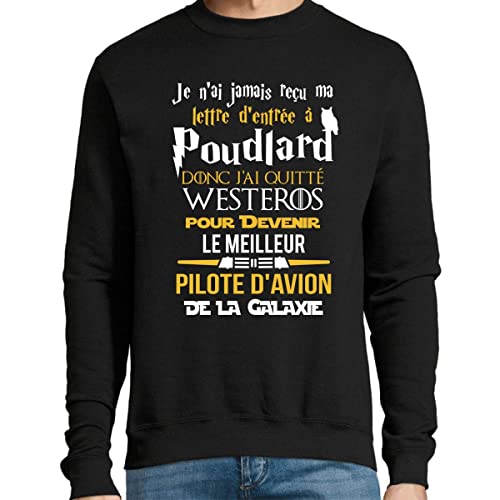 Sweat pilote d'avion galaxie Planetee le cadeau parfait pour aviateur
