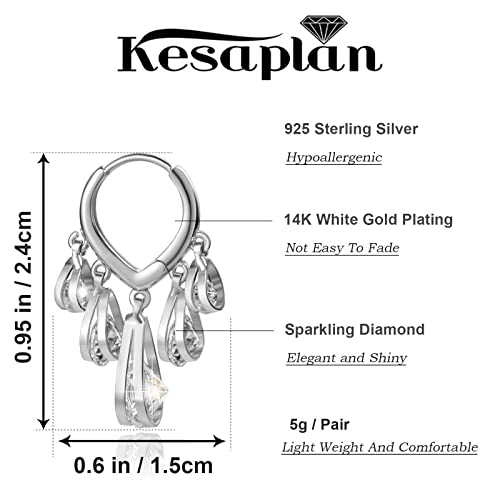 Huggie Earrings for Women 14K Gold Plated Earrings Dainty Statement Sterling Silver Cute Dangle Earring Hypoallergenic Huggie Hoop Earrings for Wome Trendy Prom Party Jewelry Gift2