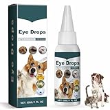 Rakiuty Gouttes pour Les Yeux des Chats,Collyre Chien Yeux,Pet Gouttes pour Les Yeux des Chats et des Chiens,Tear Stain Remover Pet Eye Cleaner,Sûr et Efficace pour éliminer Taches de Larmes, 30ml