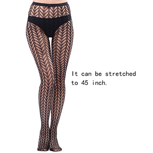 Hoveox 8 Pairs Lace Tights Fishnet Floral Stockings Lace Patterned Tights Small Hole Pattern Leggings Tights Net Pantyhose #TOP4