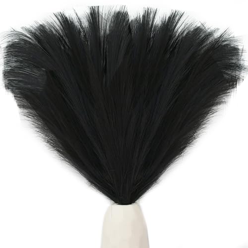 Mandy's 20 Stems Black Faux Pampas Grass for Home Centerpieces
