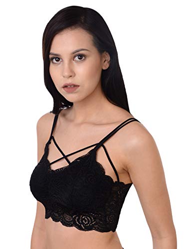 Image of Da Intimo Solid Non-Wired Lightly Padded Bralette