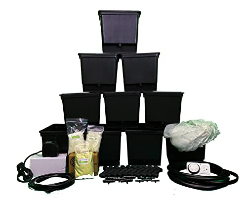 Dutch Bucket Growing System /10 Hydroponic Bucket Sets, Pump, Timer, Commercial tubing, Master Blend nutrients, Fittings, Insert nets