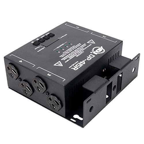 ADJ Products DP-415R 4 Channel DMX512 Dimmer Pack with DIP Switches - Multiple Easy to Use Mounting Options - Controller for up to 8 Light Fixtures - LED Indicators - Black by adj - Image 8