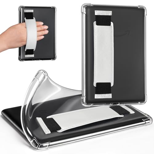 Image of iDLEHANDS 7 inch Clear Case,not for iPad(A260722) | Ultra Slim Lightweight Soft Transparent TPU Cover, Built-in Hand Strap