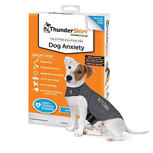 Thundershirt Classic Dog Anxiety Jacket, Heather Grey, Small #TOP14