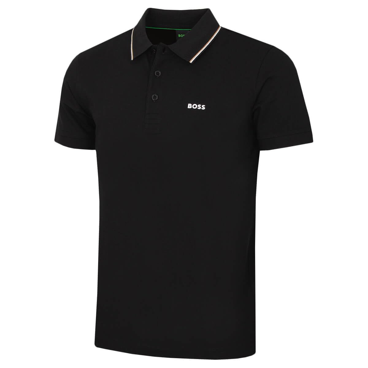 Hugo Boss Men's Black Birdie Paule Golf Polo Shirt - M