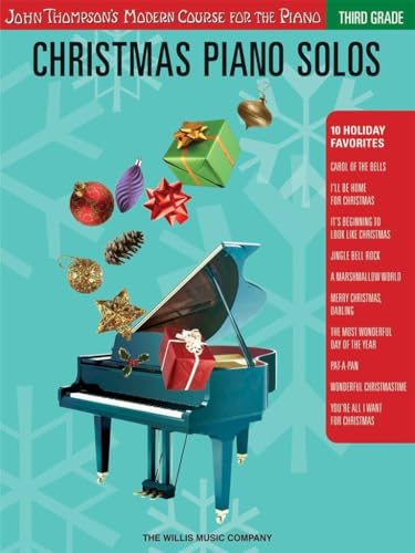 Christmas Piano Solos - Third Grade (Book/CD Pack): John Thompson's Modern Course for the Piano
