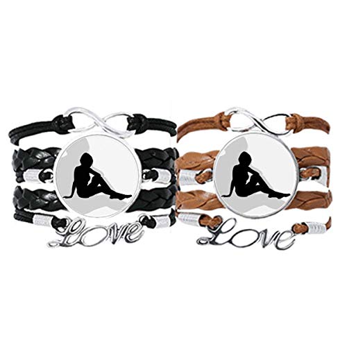 Bracelet en cuir femme DIYthinker cordon souple anti-irritation
